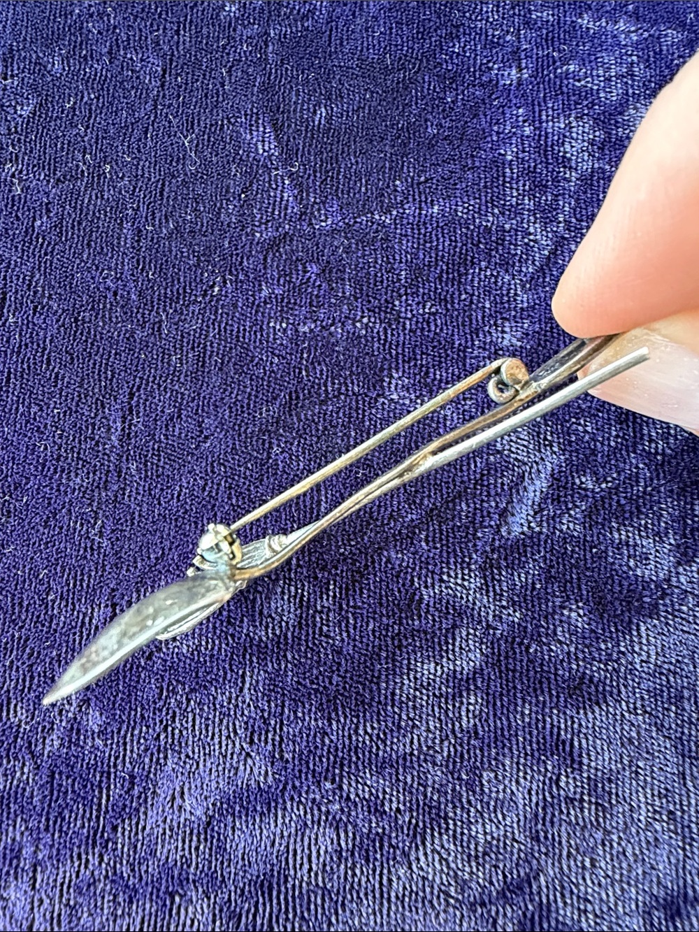 Vintage 925 sterling silver gardening tool pin brooch - Picture 3 of 7